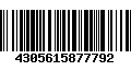 Código de Barras 4305615877792