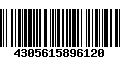 Código de Barras 4305615896120