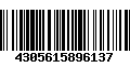 Código de Barras 4305615896137