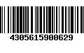 Código de Barras 4305615900629