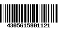 Código de Barras 4305615901121