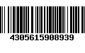 Código de Barras 4305615908939