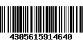 Código de Barras 4305615914640