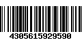 Código de Barras 4305615929590