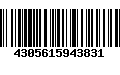 Código de Barras 4305615943831