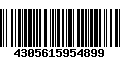 Código de Barras 4305615954899