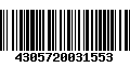 Código de Barras 4305720031553