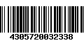 Código de Barras 4305720032338