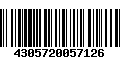 Código de Barras 4305720057126