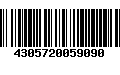 Código de Barras 4305720059090