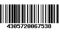 Código de Barras 4305720067538