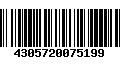 Código de Barras 4305720075199