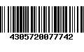 Código de Barras 4305720077742