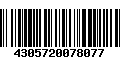 Código de Barras 4305720078077