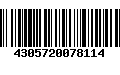 Código de Barras 4305720078114