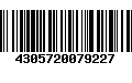 Código de Barras 4305720079227