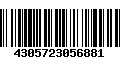 Código de Barras 4305723056881