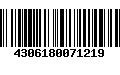 Código de Barras 4306180071219