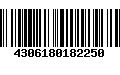 Código de Barras 4306180182250