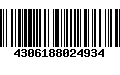 Código de Barras 4306188024934