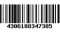 Código de Barras 4306188347385