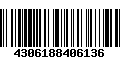 Código de Barras 4306188406136