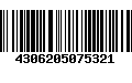 Código de Barras 4306205075321