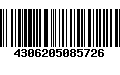 Código de Barras 4306205085726