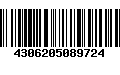 Código de Barras 4306205089724