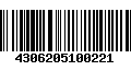 Código de Barras 4306205100221