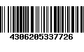 Código de Barras 4306205337726