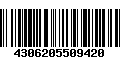 Código de Barras 4306205509420