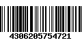 Código de Barras 4306205754721