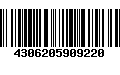 Código de Barras 4306205909220