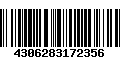 Código de Barras 4306283172356