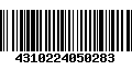 Código de Barras 4310224050283