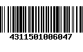 Código de Barras 4311501006047