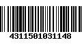 Código de Barras 4311501031148