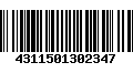 Código de Barras 4311501302347