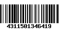 Código de Barras 4311501346419