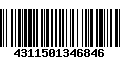 Código de Barras 4311501346846