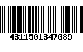 Código de Barras 4311501347089