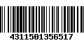 Código de Barras 4311501356517