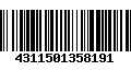 Código de Barras 4311501358191