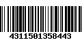 Código de Barras 4311501358443