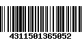 Código de Barras 4311501365052