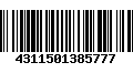 Código de Barras 4311501385777