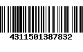 Código de Barras 4311501387832