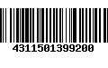 Código de Barras 4311501399200