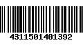 Código de Barras 4311501401392